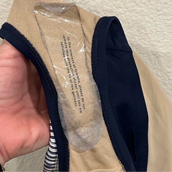 Cacique Chico’s blue and white stripe swimsuit new without tags size 20 - Picture 8 of 15